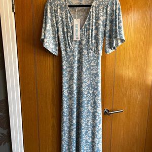 Blue Vanilla blue and white maxi dress size 8